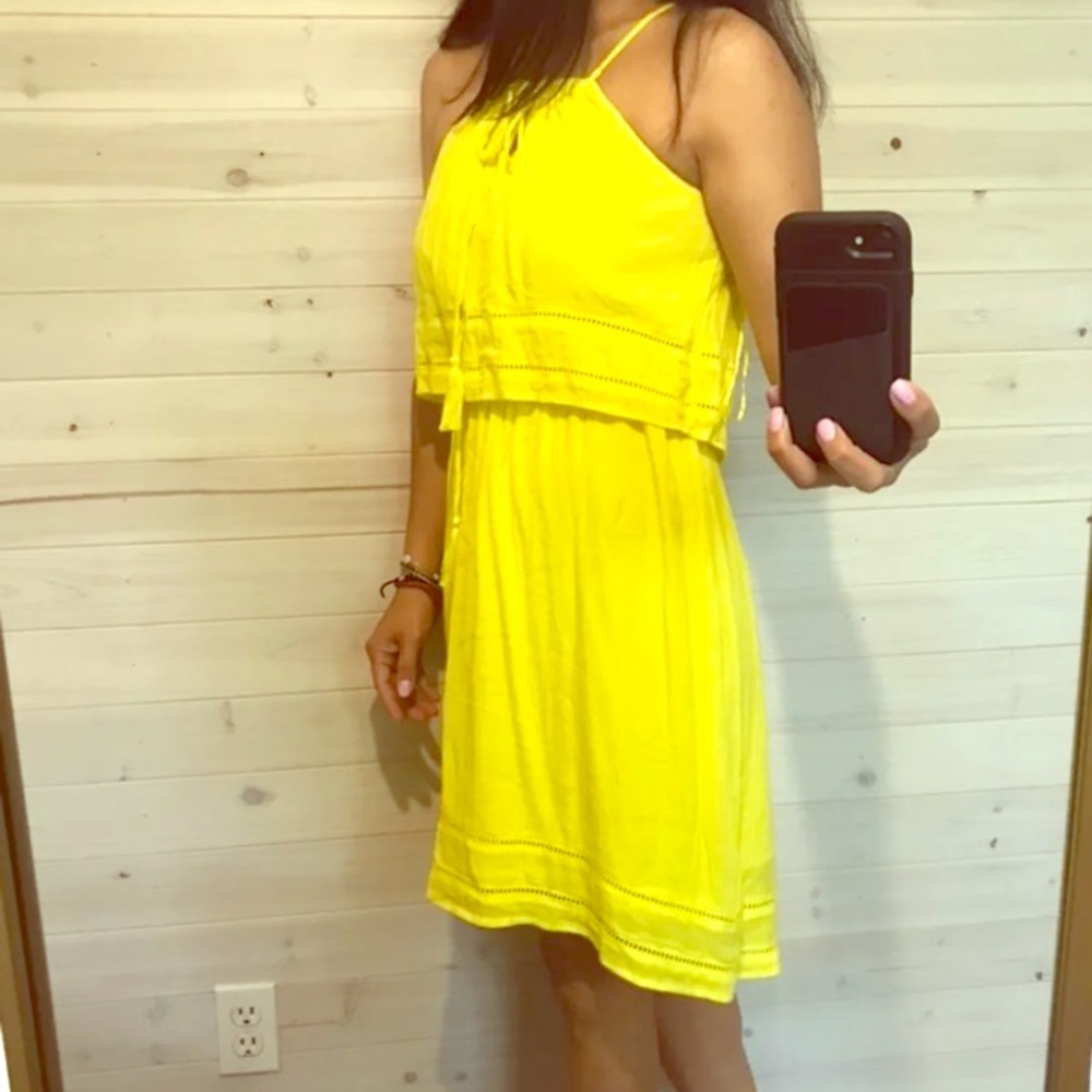 Yellow summer dress size S